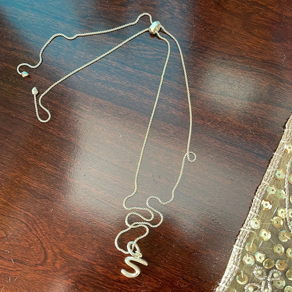 Kendra Scott Adjustable “S” Initial Charm Necklac… - image 1